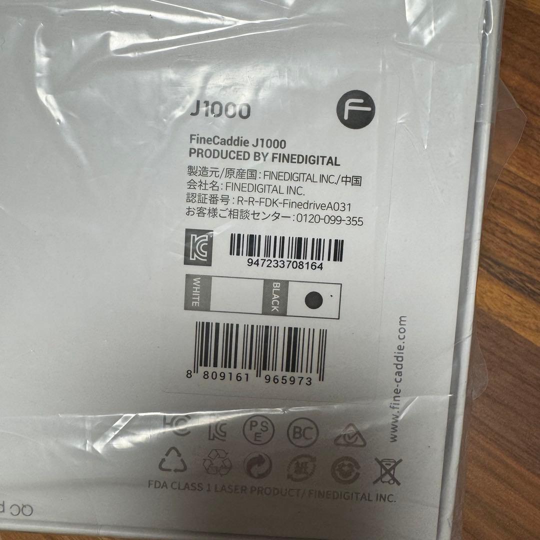 新品未開封⭐︎ゴルフ距離計　ファインキャディ　J1000 ブラック