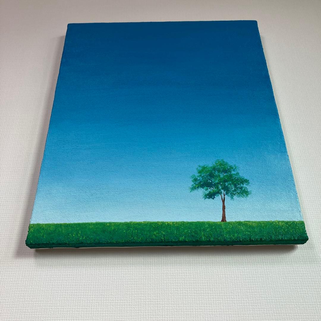 絵画　油絵　原画　木のある風景　風景画　Ｆ8サイズ　Ｓ.I