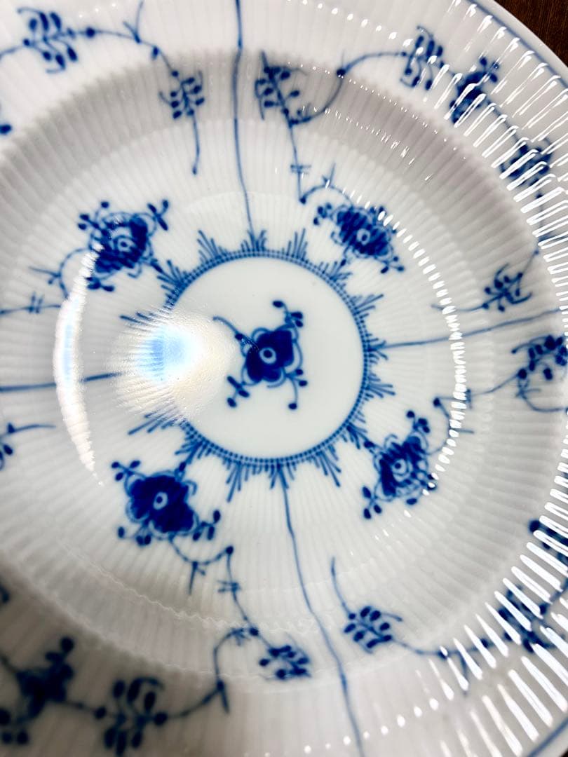 ロイヤルコペンハーゲン　ブルーフルーテッド ディーププレート　深皿　1枚