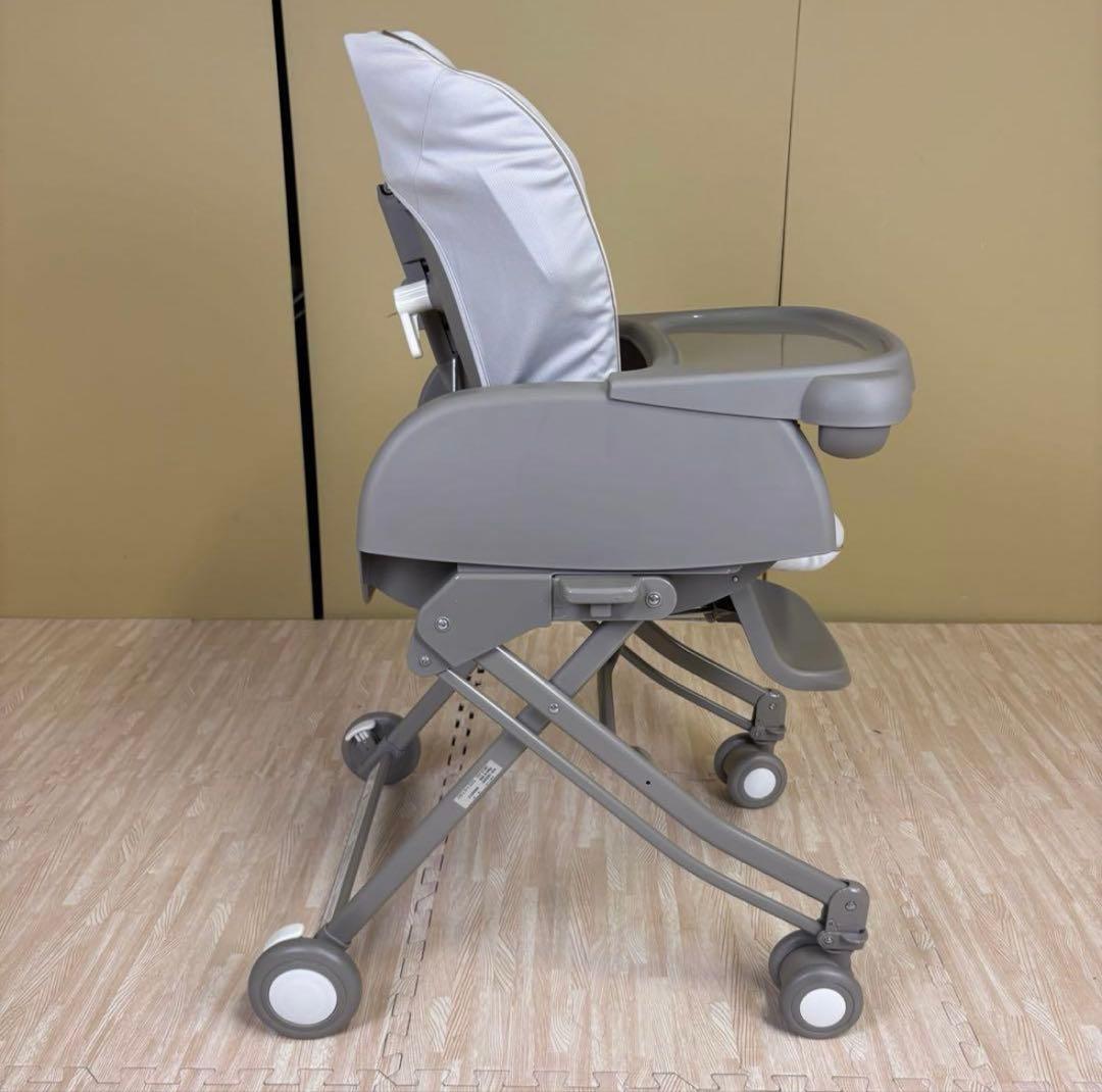 アップリカ　ハイローベッド＆チェア　ユラリズム　グレー