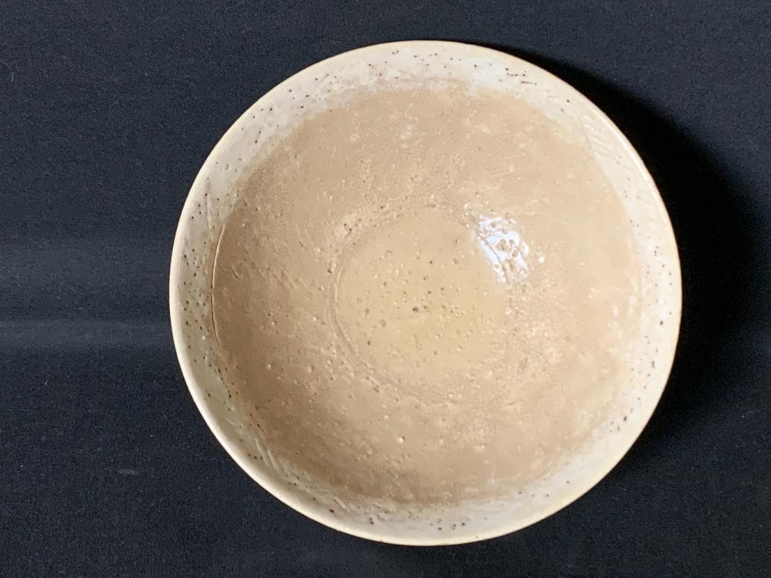 時代 古曽部焼 平茶碗 茶道具 時代木箱入 江戸後期 高槻 899