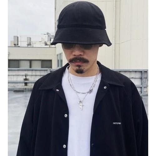 極美品 COOTIE ポリエステル コーデュロイ ボールハット ブラックL 帽子