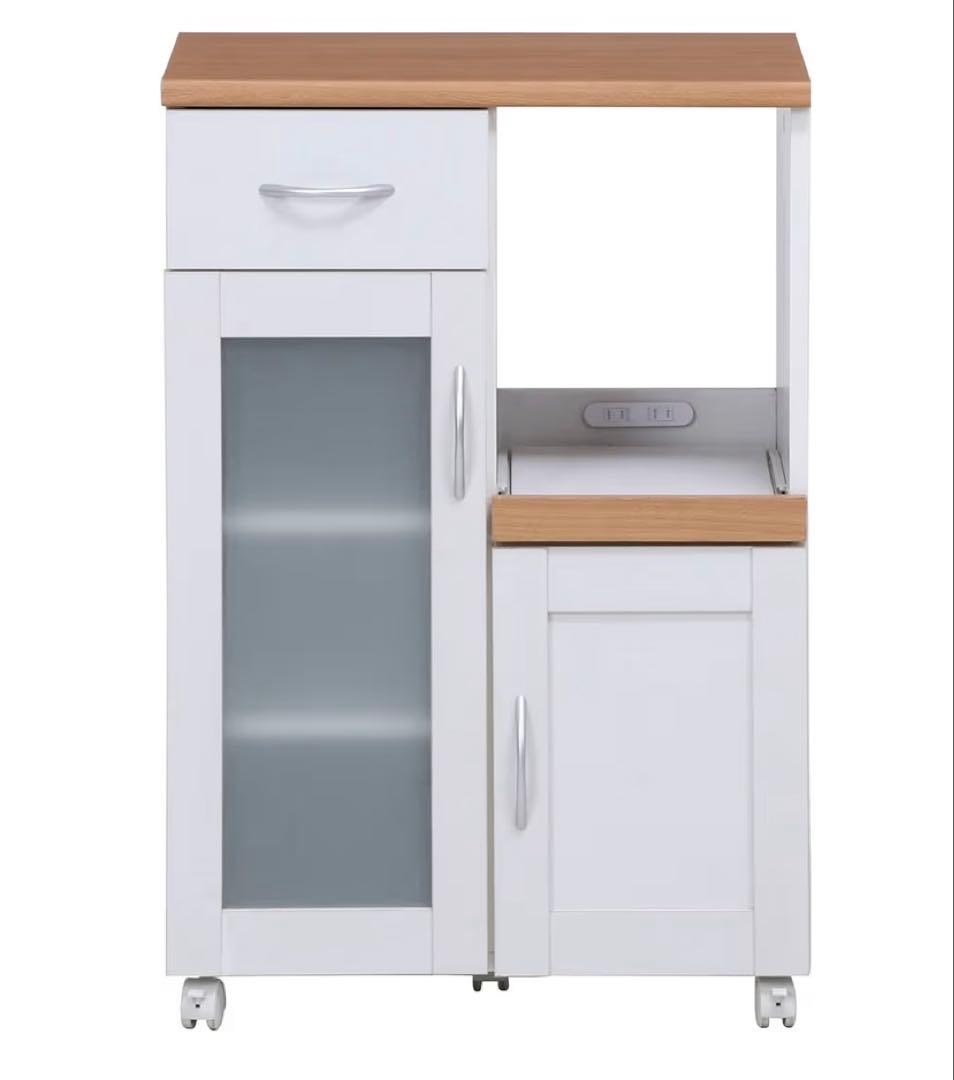 キッチン収納 レンジボード ホワイト