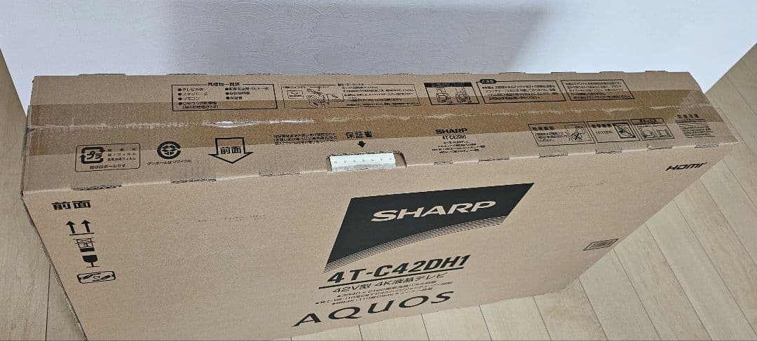 SHARP42V型4K液晶テレビ