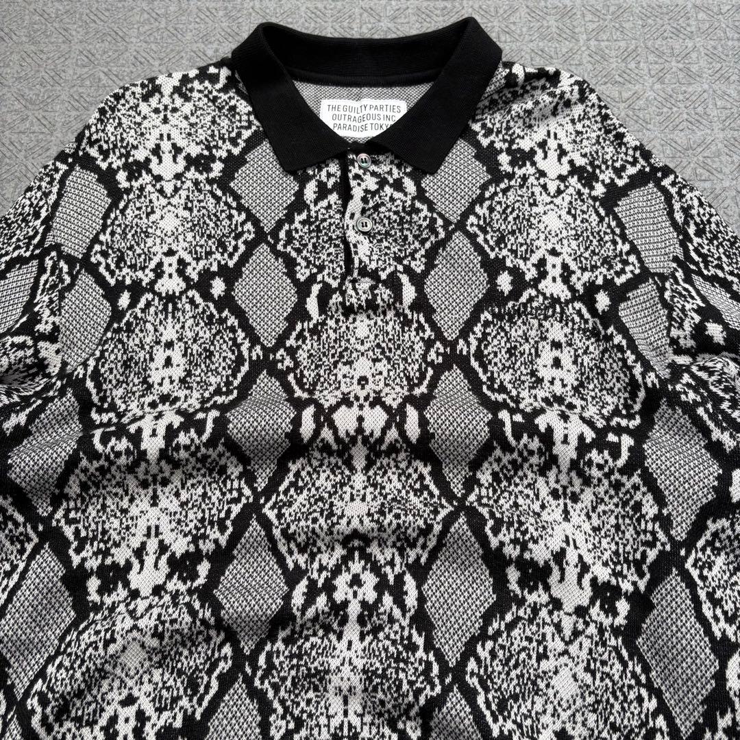 wacko maria ニットポロ 長袖 パイソン supreme wtaps