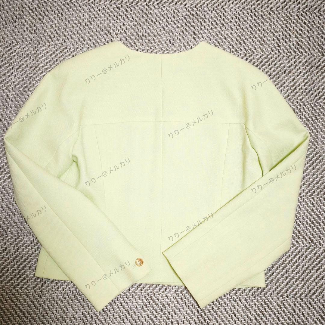 未使用・36サイズ★ANAYI　ライトスラブクルージャケット　グリーン系　アナイ