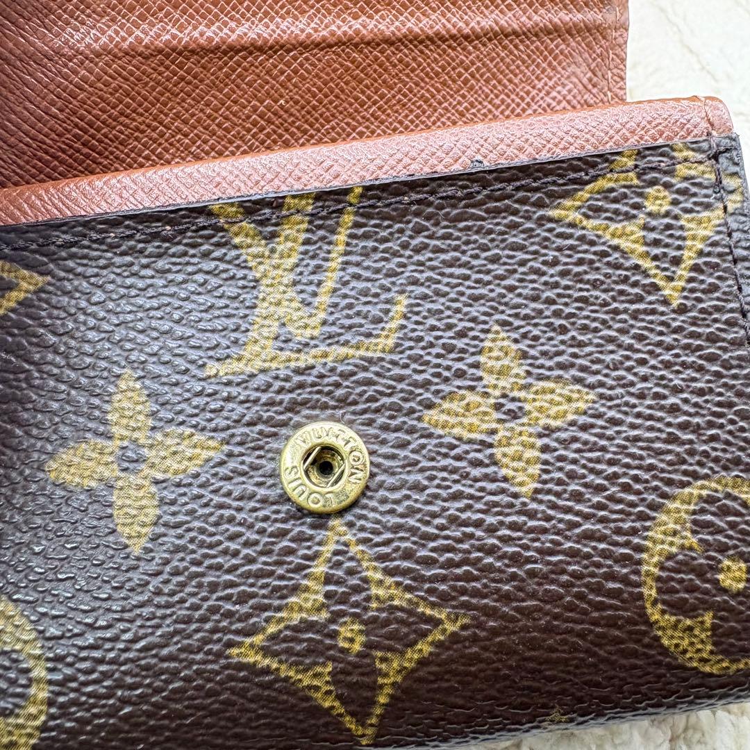 良品　ルイヴィトン　モノグラム　ポルトモネ　プラ　ケース