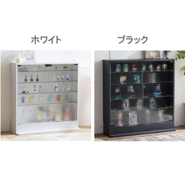 【幅80cm×奥行18cm】コレクションケース　ホワイト