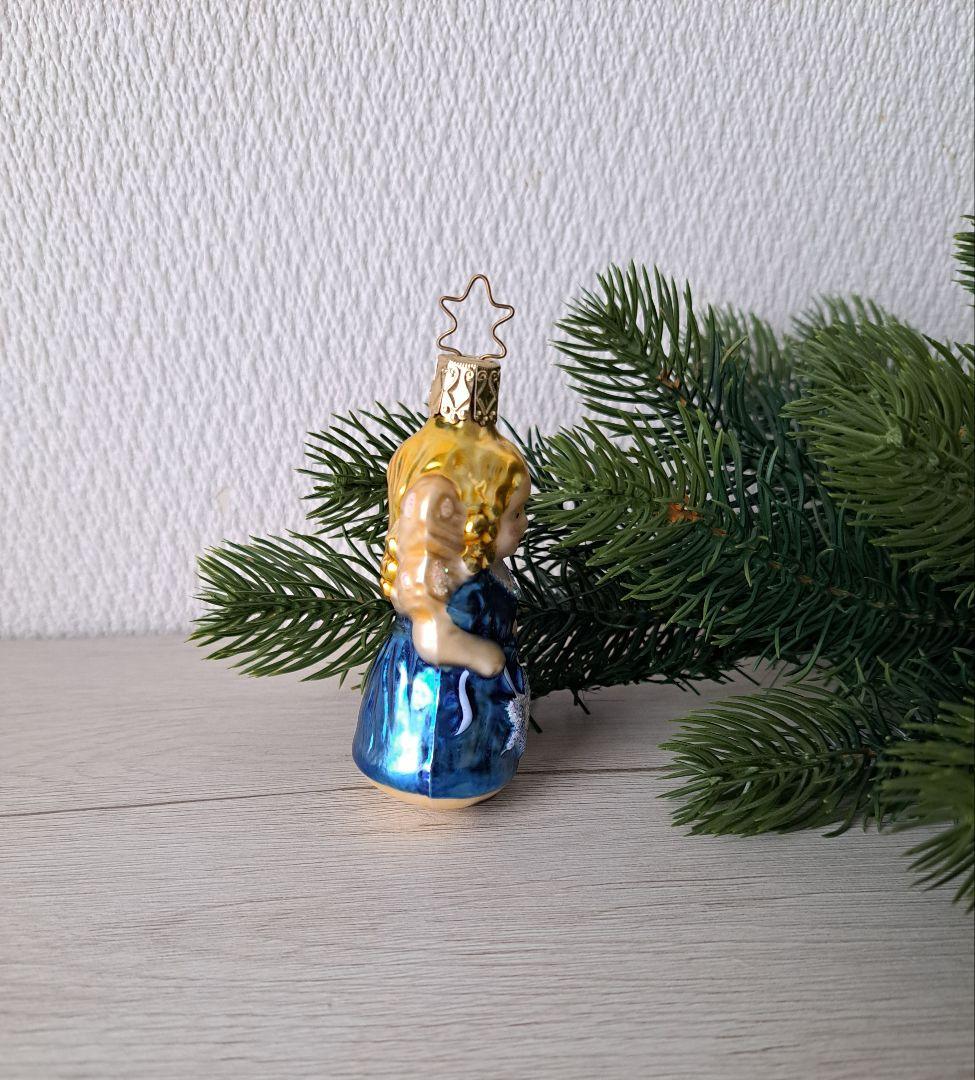 Inge glas　インゲグラス　星を持つ天使　ガラスオーナメント　クリスマス