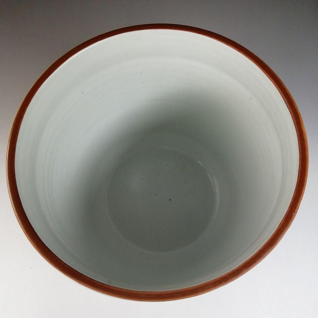 Ｔ６８７　水指　『染付　山水文』『手塚充 作』『久田宗也(尋牛斎)書付』　共箱