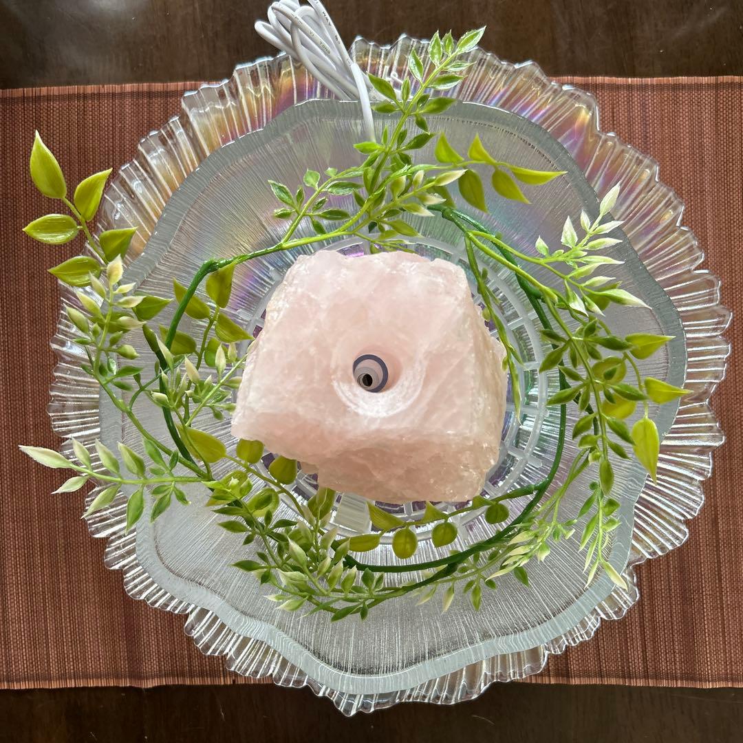 ✨破格✨絶品‼️ローズクオーツ☆噴水☆天然石☆ファウンテン☆秘蔵品☆1253g