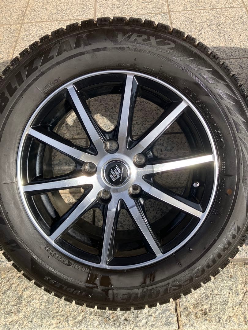 【1/18本日発送可】195/65/R15スタッドレス タイヤホイール4本セット