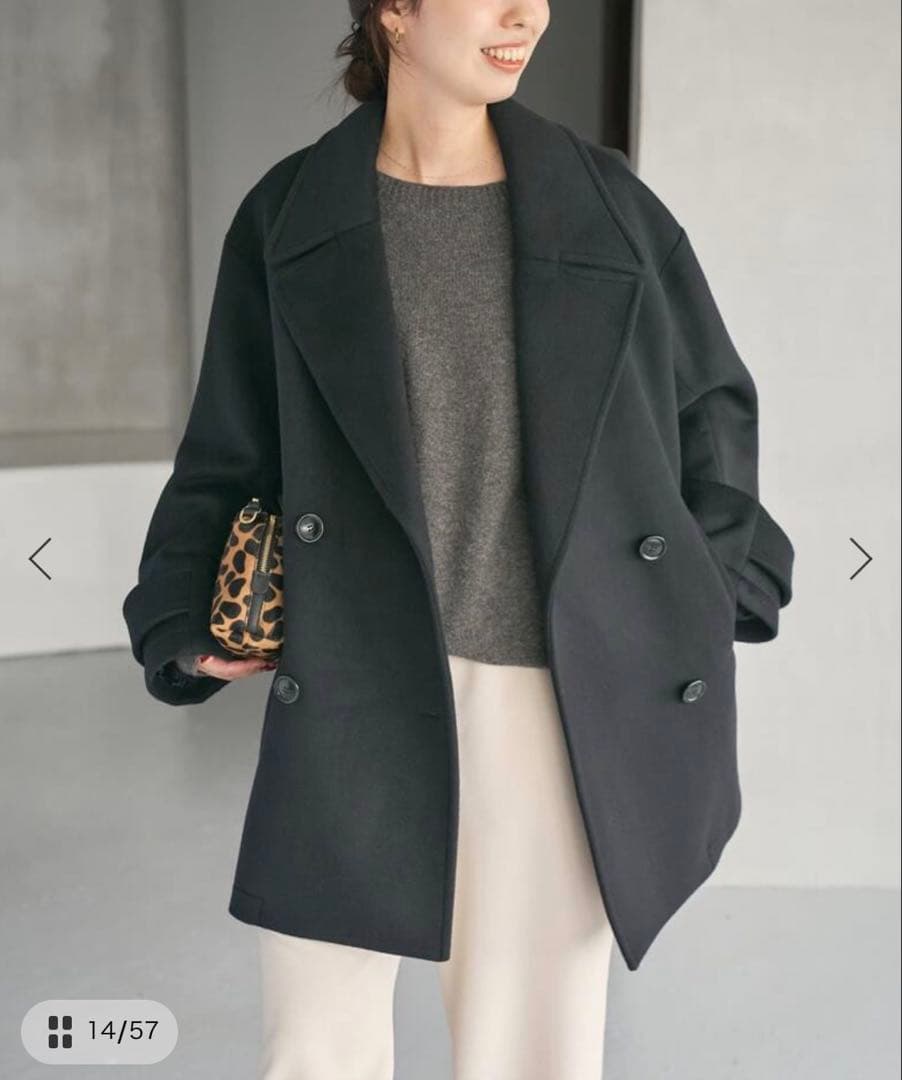 【Spick & Span】38 新品未使用　S160ビーバーPコート