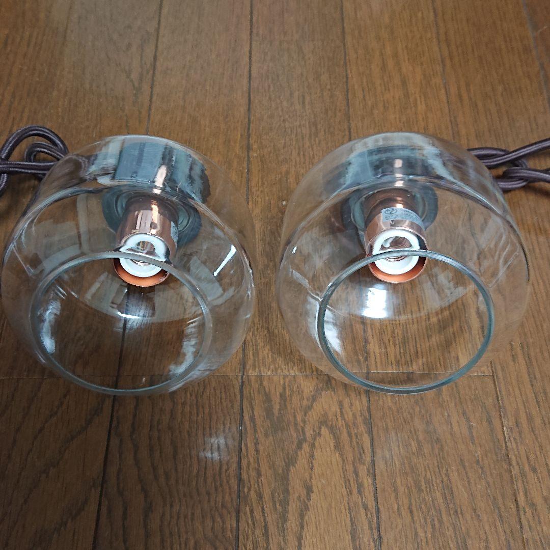 アンティークデンマーク照明　美品　フランゼン　ガラスシェードペンダント照明