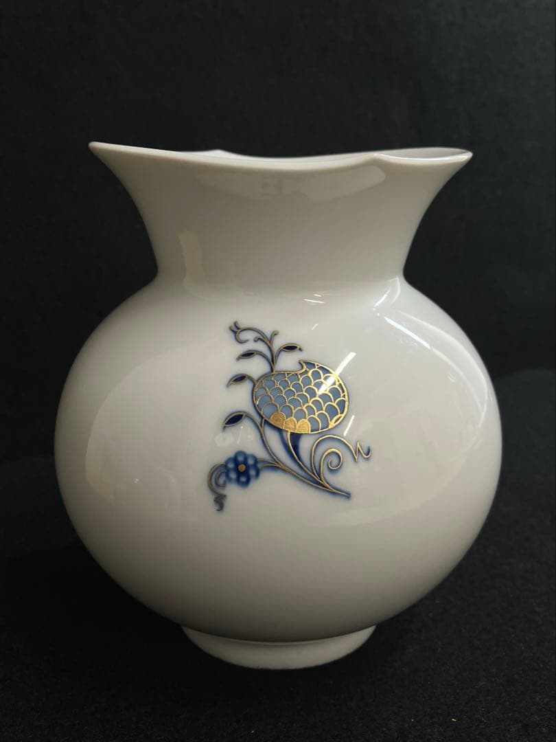 ✨超希少￼✨未使用 マイセン 280周年限定 ブルーオニオン 花瓶 完売品★