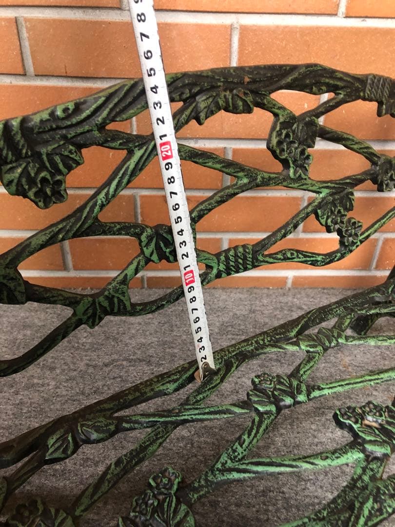 H アイアンベンチ　フラワースタンド　ドールチェア　ガーデニング雑貨アンティーク