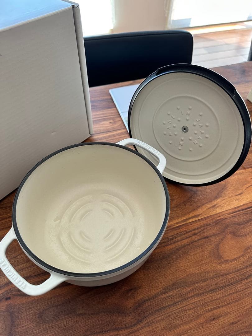 バーミキュラ オーブンポット2 18cmシーソルトホワイト