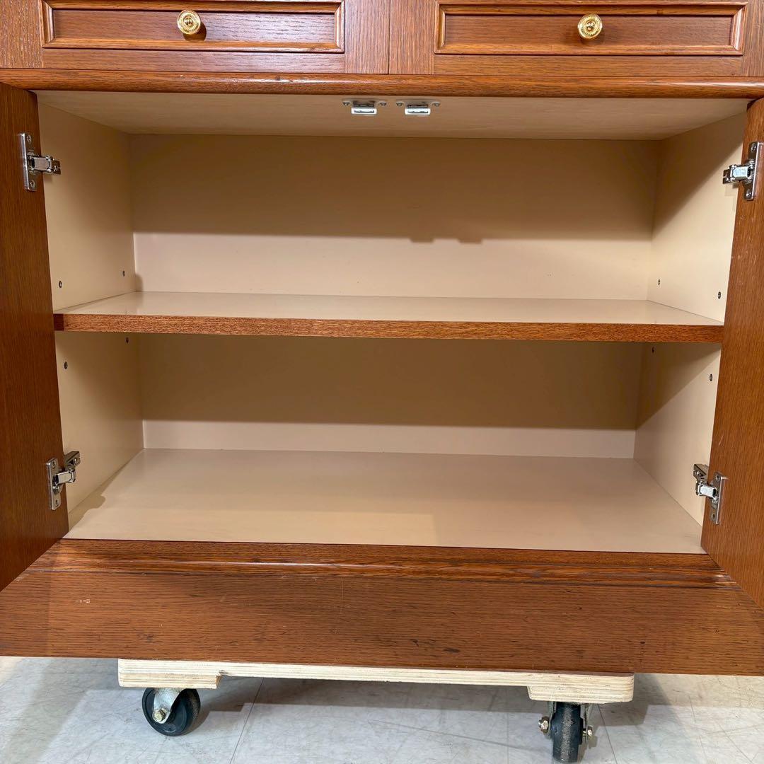 キャビネット　サイドボード　コンソール　飾り棚　多目的　木製　コンセント付き