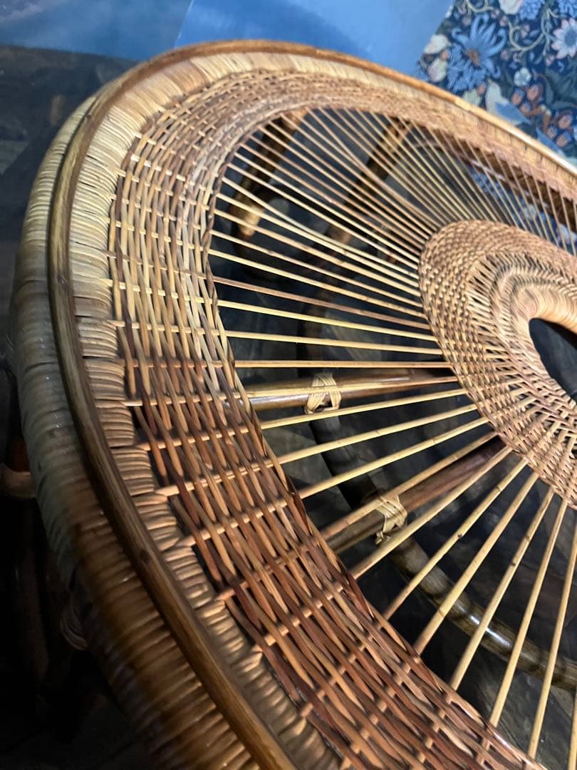 ラタン 竹 座卓 ローテーブル インテリア 昭和レトロ