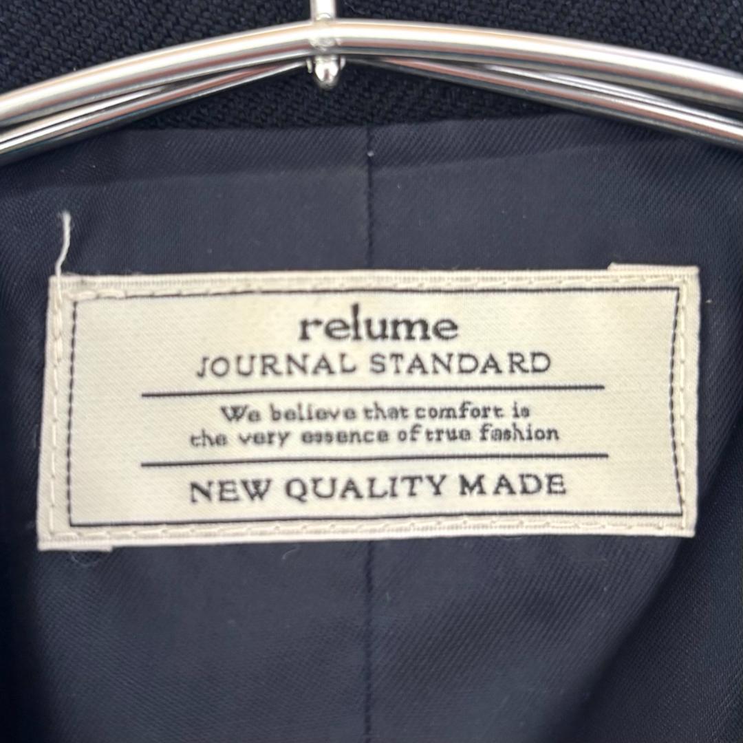 美品　ジャーナルスタンダードレリューム　ギャバネイビーブレザー　ネイビー　38