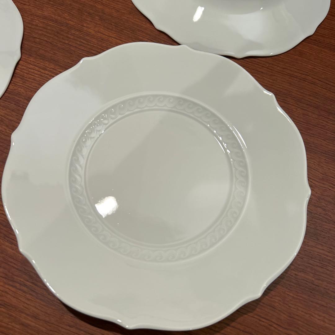未使用　リチャード・ジノリ・ムセオ　白磁プレート4枚 ミュージオ museo