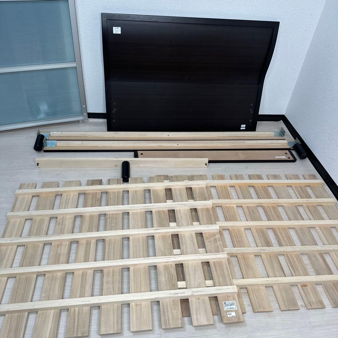 SIMMONS シモンズ セミダブル ベッドフレーム ダークブラウン .is2※