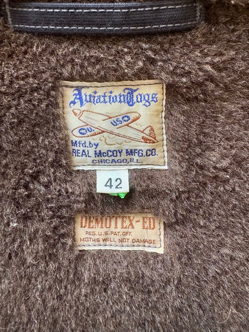 リアルマッコイズ USN アルパカ ベスト THE REAL McCOY'S