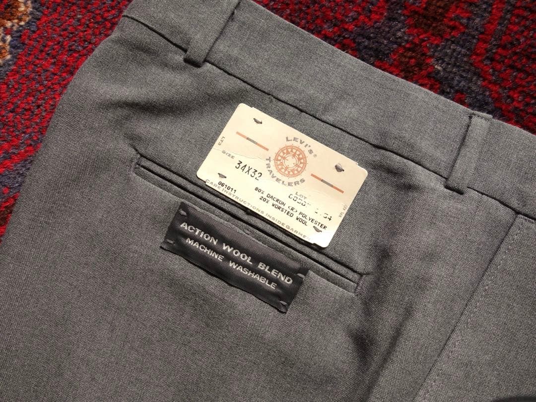 levi's travelers 34 デッドストック アクションスラックス