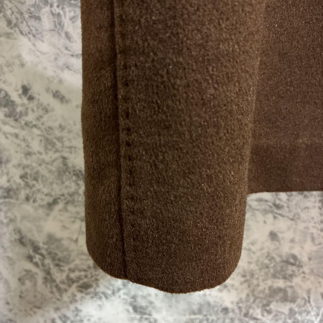 DECOSTER ヤク　ウールコート【9】ダークブラウン　高級　肌触り良い