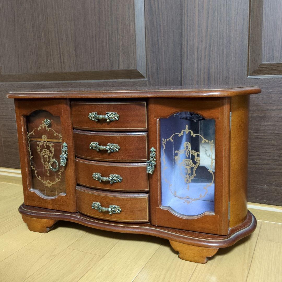 オルゴール　ジュエリーボックス　レトロ　アンティーク　大きめ