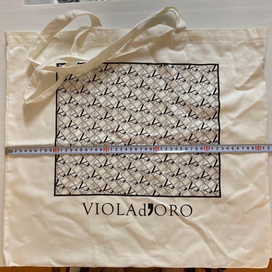 新品未使用　ヴィオラドーロ　レザーポケットかごバッグ (エコバッグ付き)