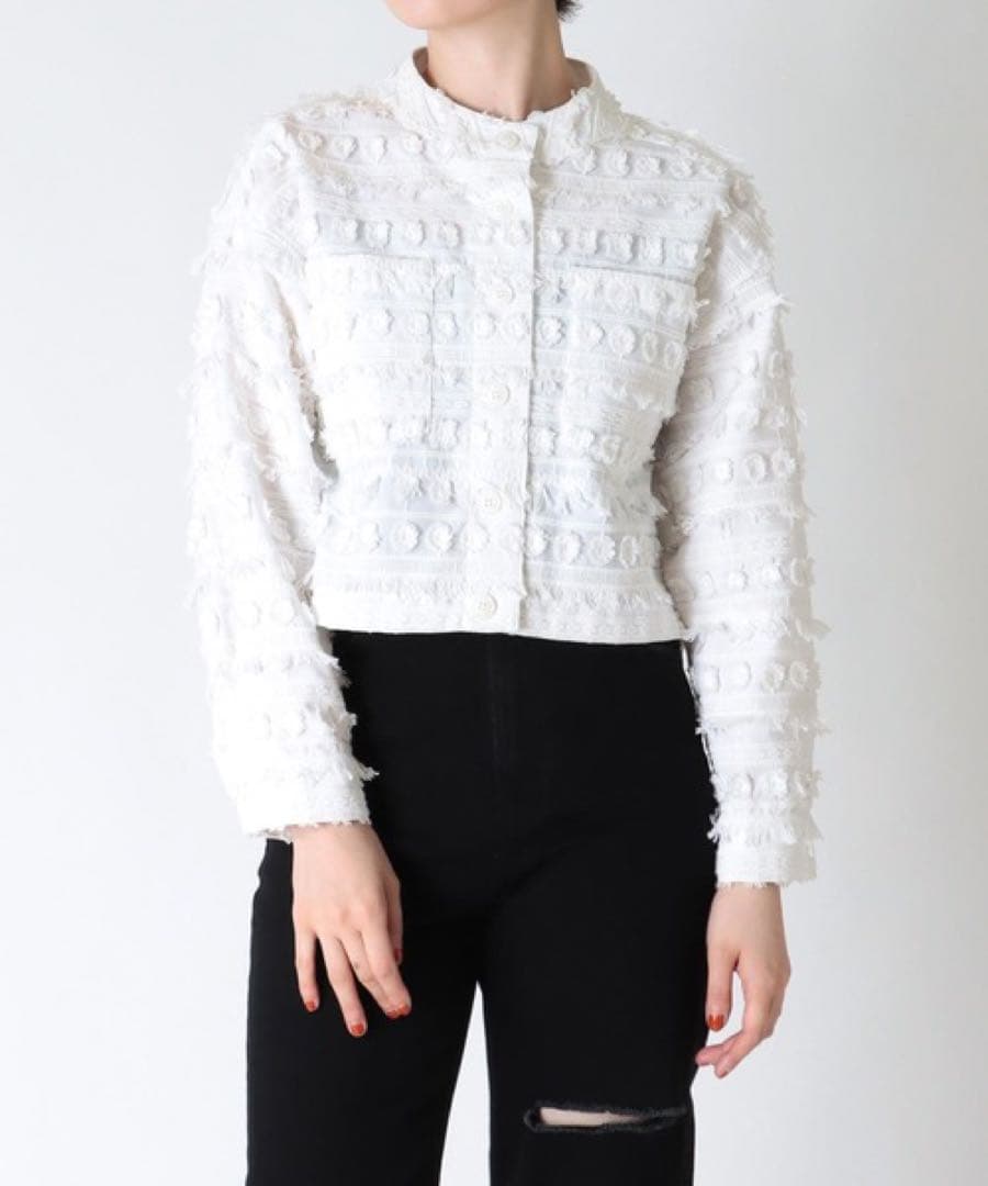 tsuru by mariko oikawa ノーカラージャケット