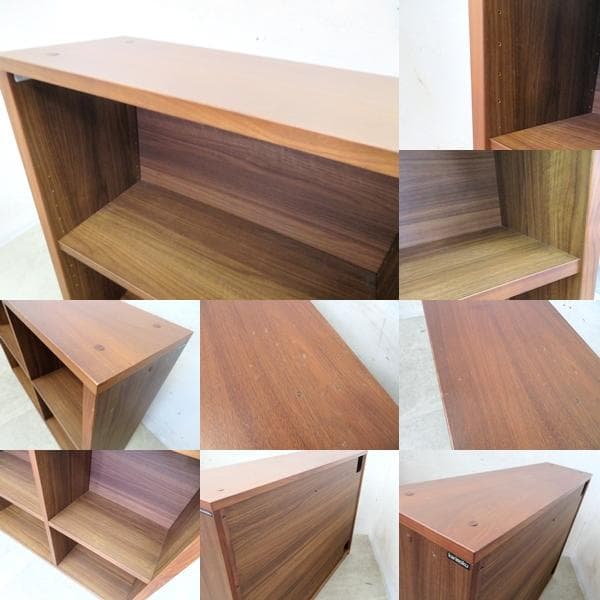 美品■カリモク■ユーティリティプラス■書棚■オープンラック■ウォールナット材■