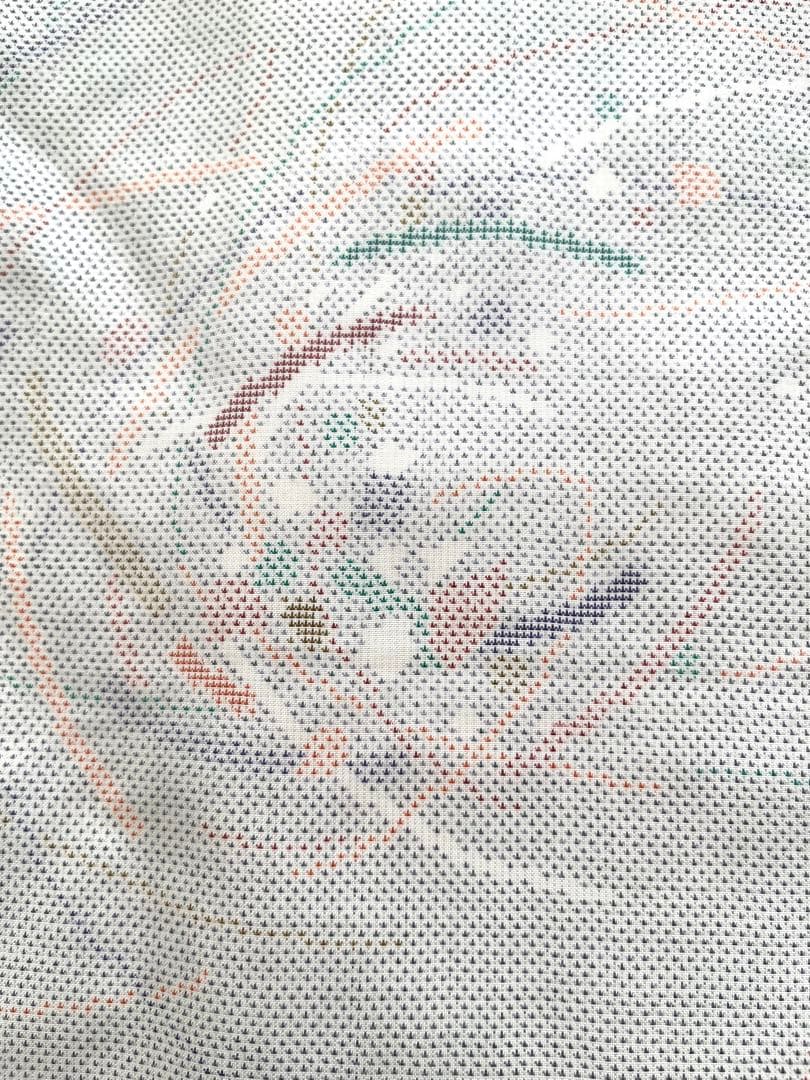 大島紬　白大島　露芝　つゆしば　 9マルキ　未使用