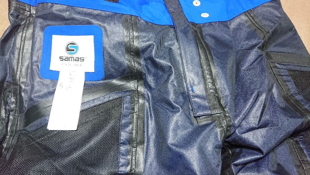新品 サマス スキーウェア パンツ ブルー L SAMAS SM3GJD02
