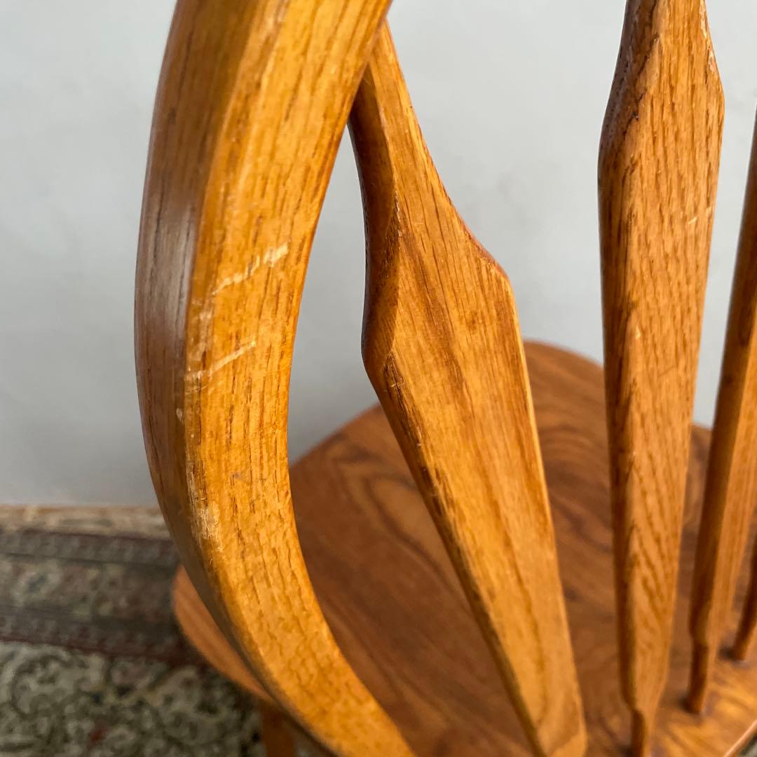 ④Shin Lee シンリー ダイニングチェア ウィンザーチェア　オーク材