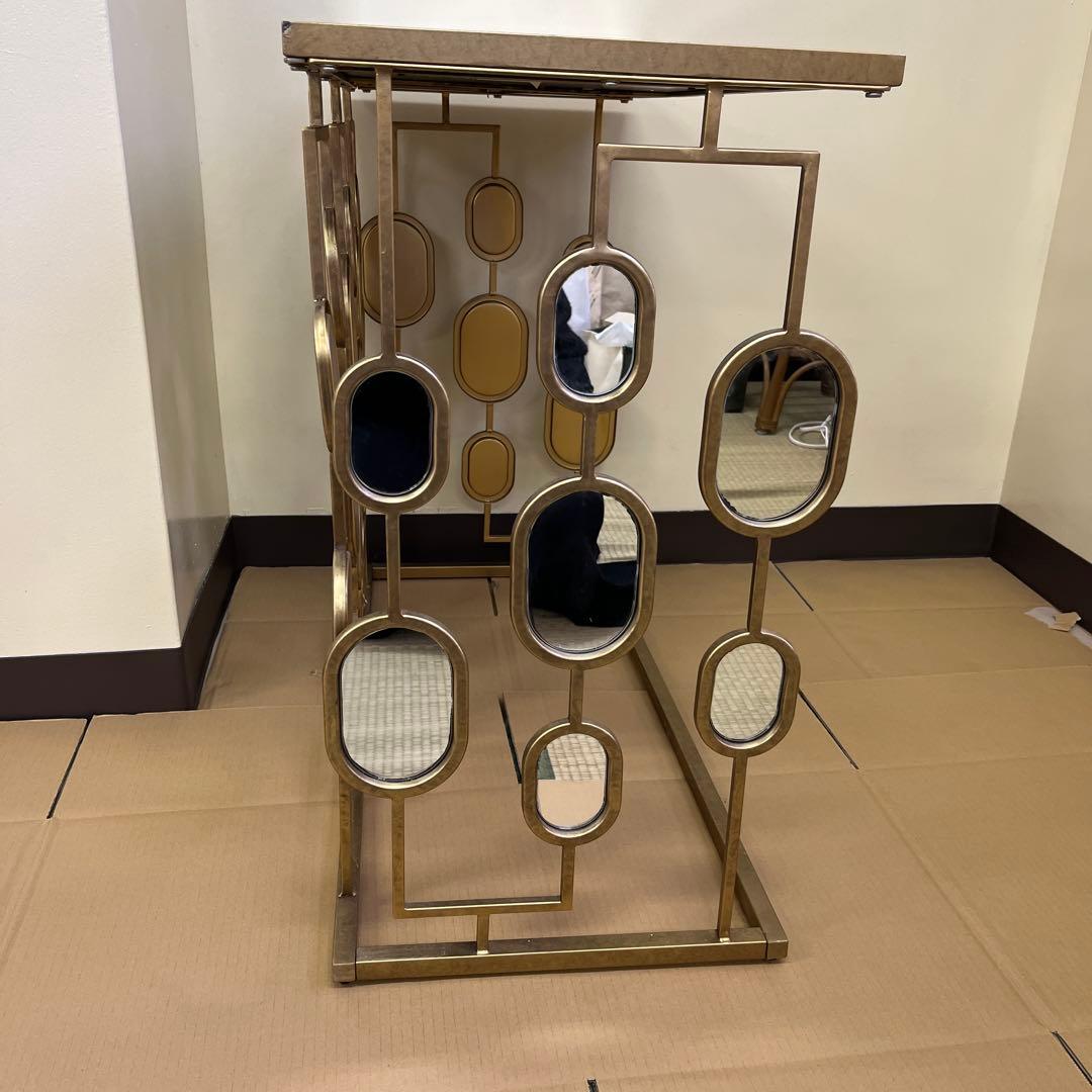 Ashley Majaciコンソールテーブルアンティーク加工ミラーA92