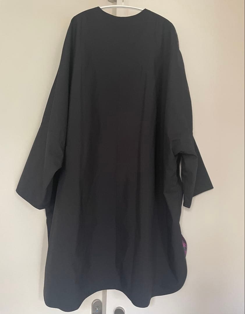 ロージーモンスター リバーシブルチェックレインポンチョコート