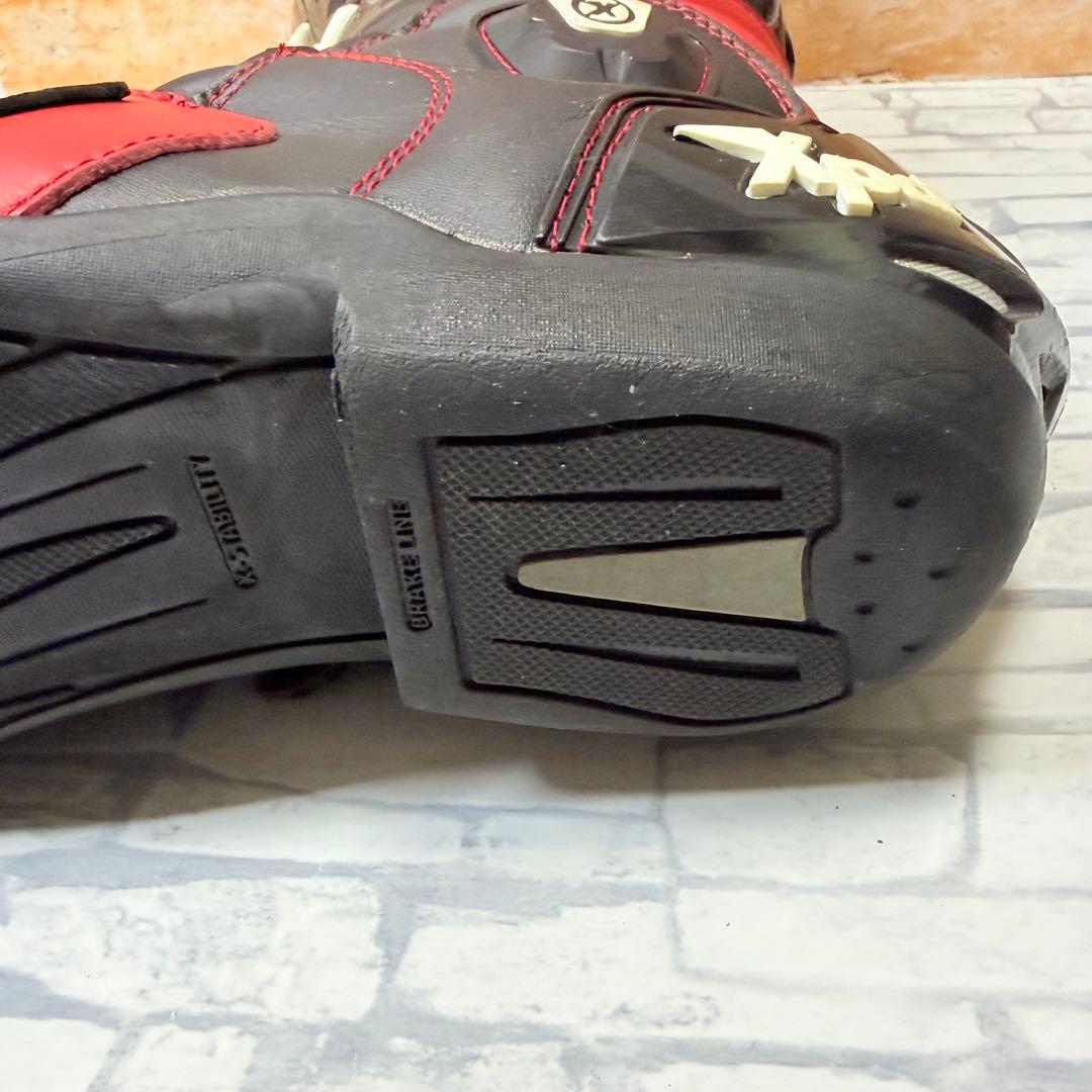 XPD XP3-S レーシングブーツ 靴 45 約28.5-29cm 赤 黒