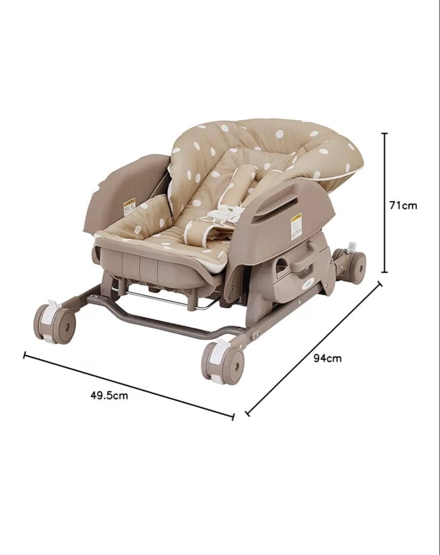 美品★KATOJIヒッコロ II ベージュ　ハイローチェア