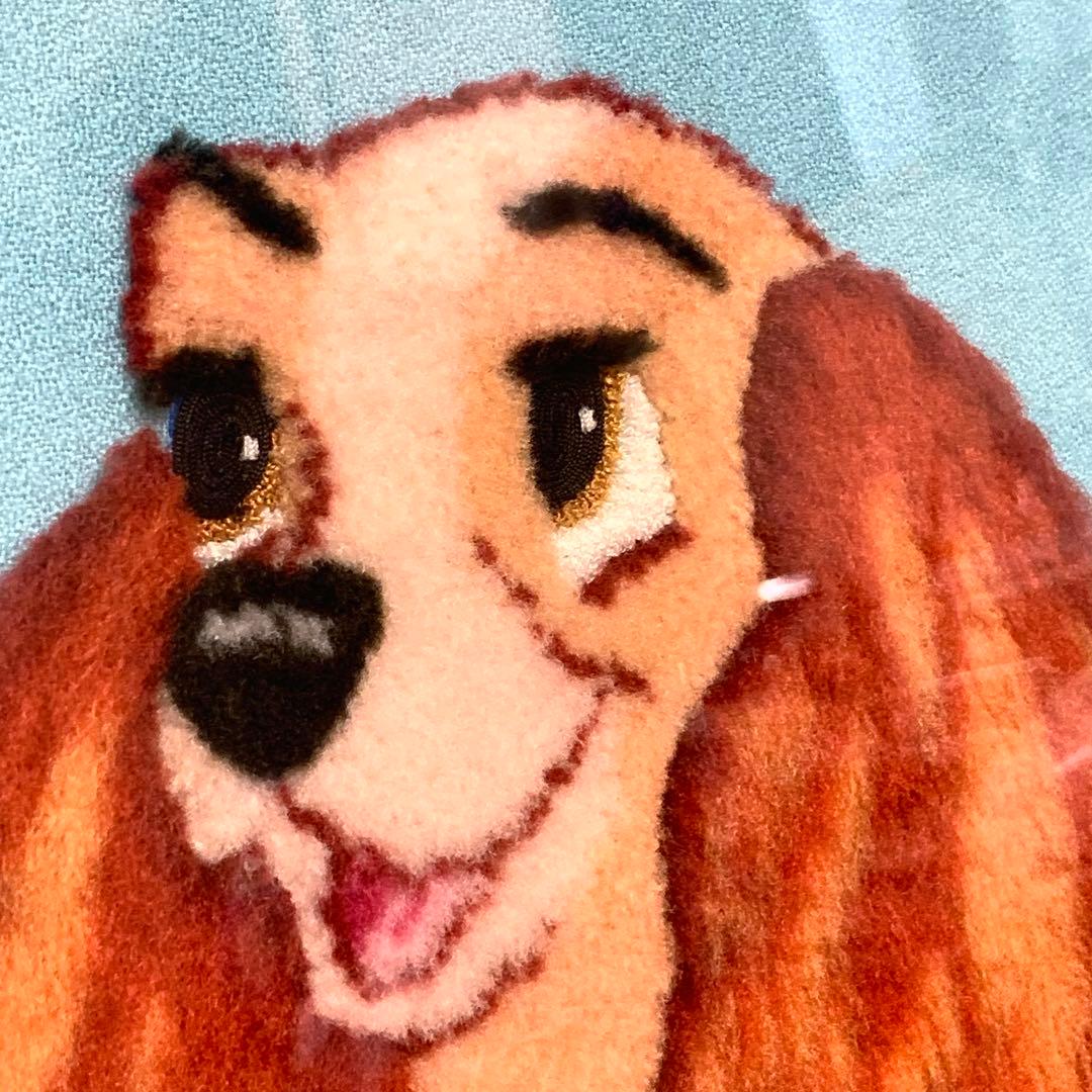 【レア・美品】松鳩文化刺繍　わんわん物語　Disney ディズニー　大サイズ