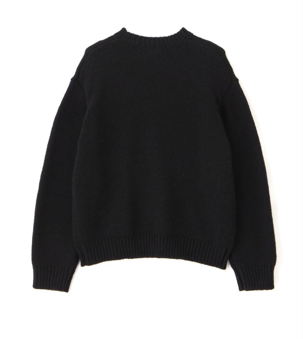 Schott CROSS BONE KNIT ブラック L