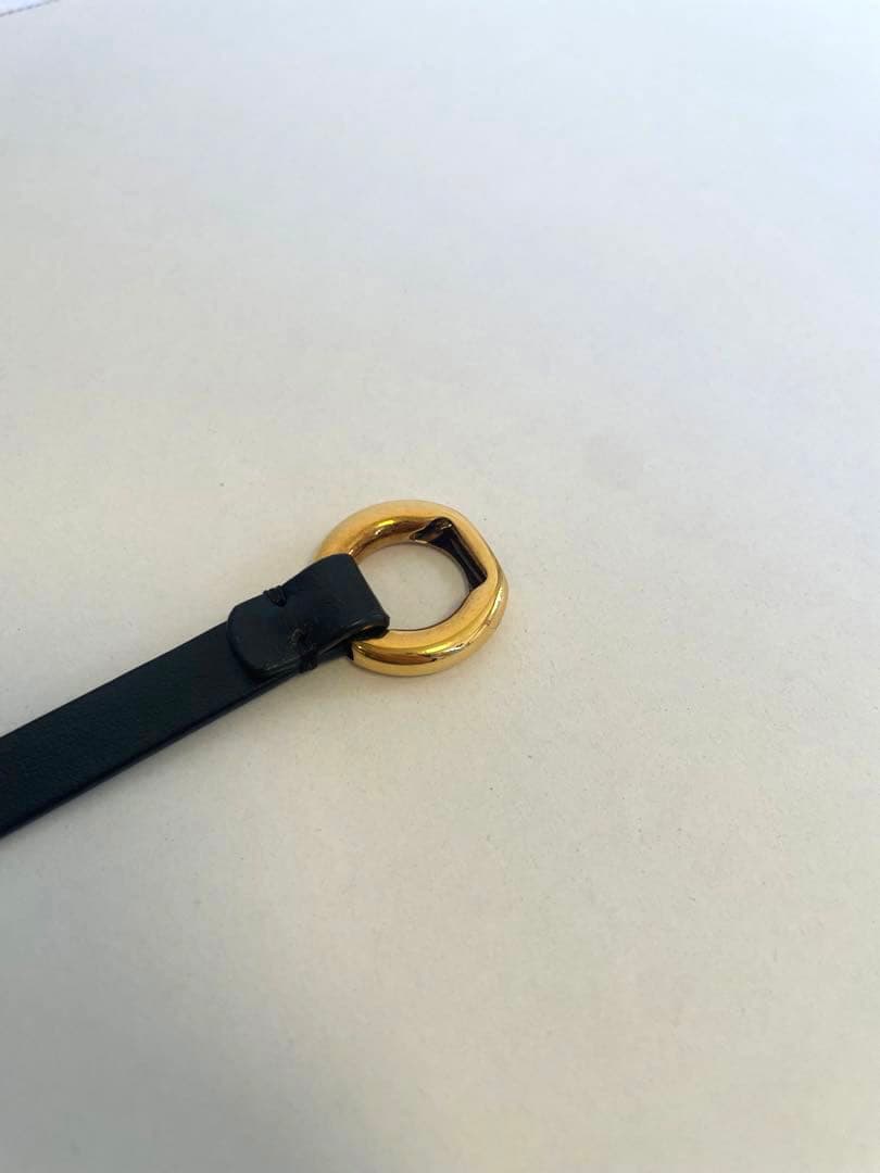 JIL SANDER 黒レザー ベルト