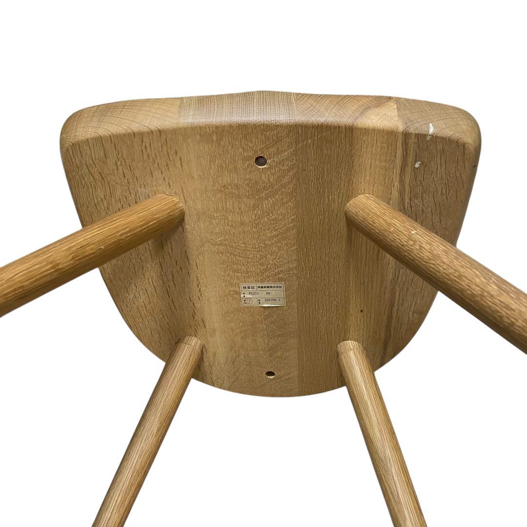 ②【美品】飛騨産業 プレシェルト ダイニングチェア PS223 無垢