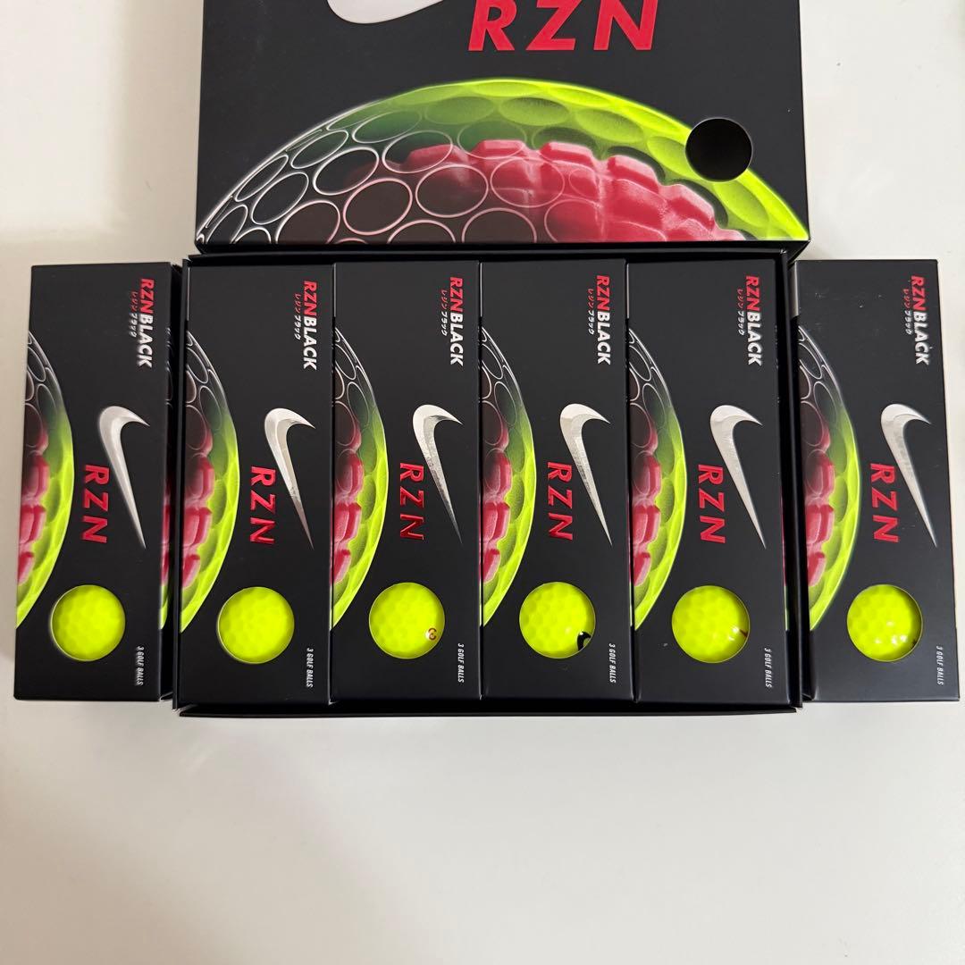 Nike RZN BLACK 白12球黄18球　新品未使用品　ナイキゴルフボール