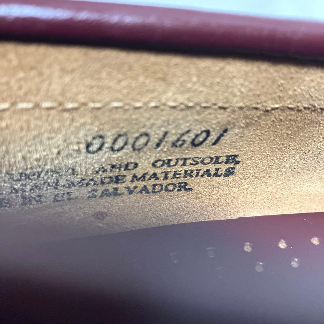 美品 G.H.BASSバス ローファー 10D 革靴 バーガンディー