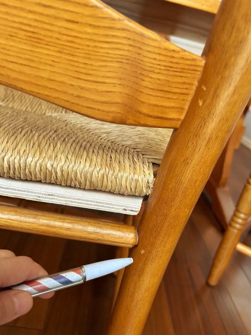 アントステラ(AUNT STELLA)のラダーバック・ダイニングチェア③リペア