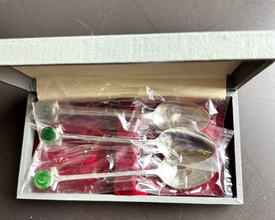 【未使用】ゴルフコンペ賞品カトラリー（スプーン3本）スターリングシルバー宮本商行