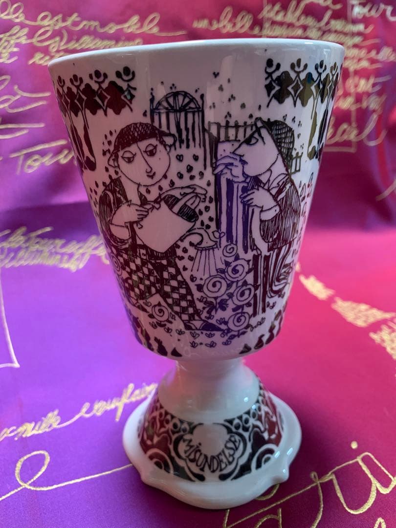 ビヨンヴィンブラッド　ニモール窯のビンテージのレアなコップ型花瓶！ペン立てにも！