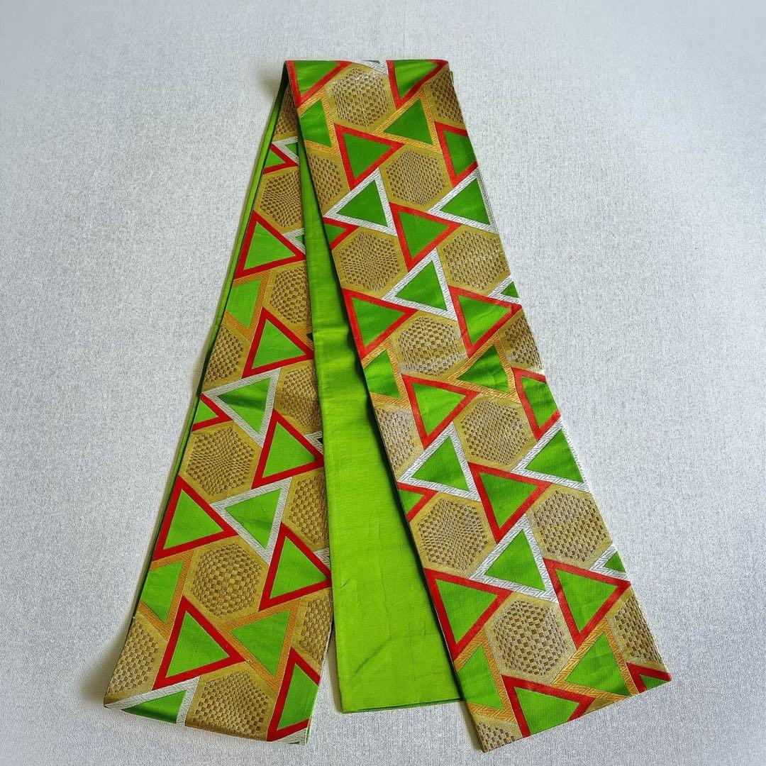 フルセット 七五三 7歳女の子長着＆長襦袢＆帯＆小物　赤　地紋　紗綾形　牡丹　桜